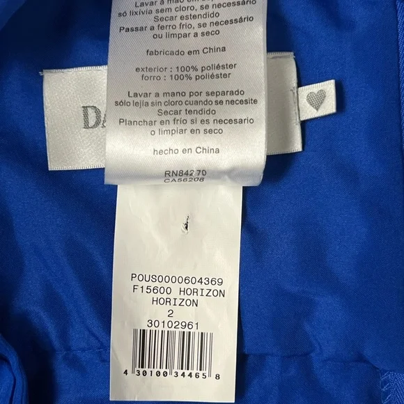 David’s Bridal Chiffon Royal Blue Prom/Bridesmaids Women’s Dress Sz: 2 - Picture 9 of 10